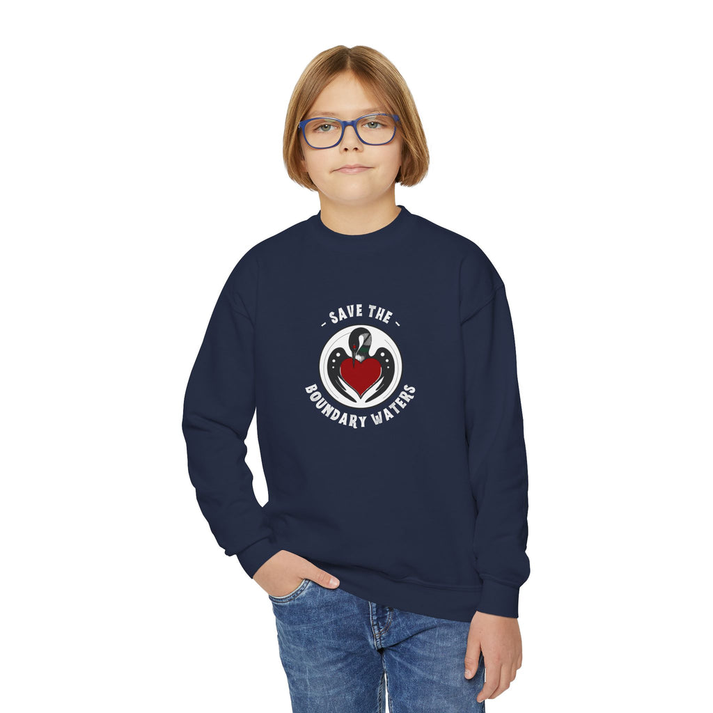 Youth Crewneck Sweatshirt - BWCA Loon (Made in USA)