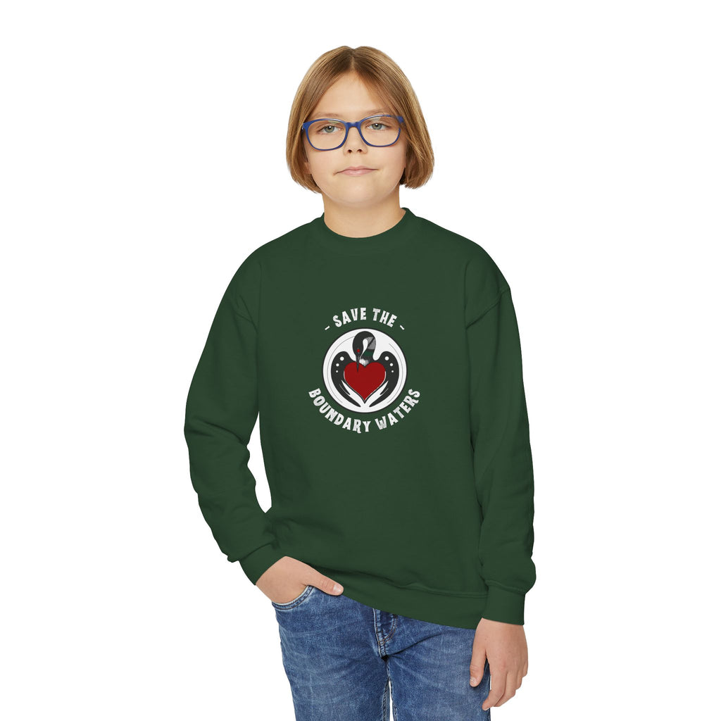 Youth Crewneck Sweatshirt - BWCA Loon (Made in USA)