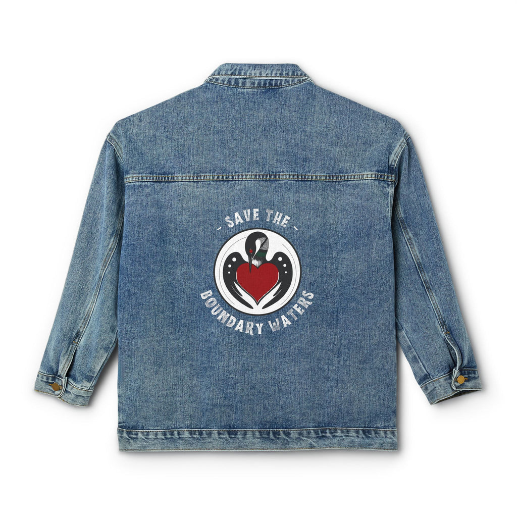 Women’s Denim Jacket - Loon Circle - Boundary Waters Edition