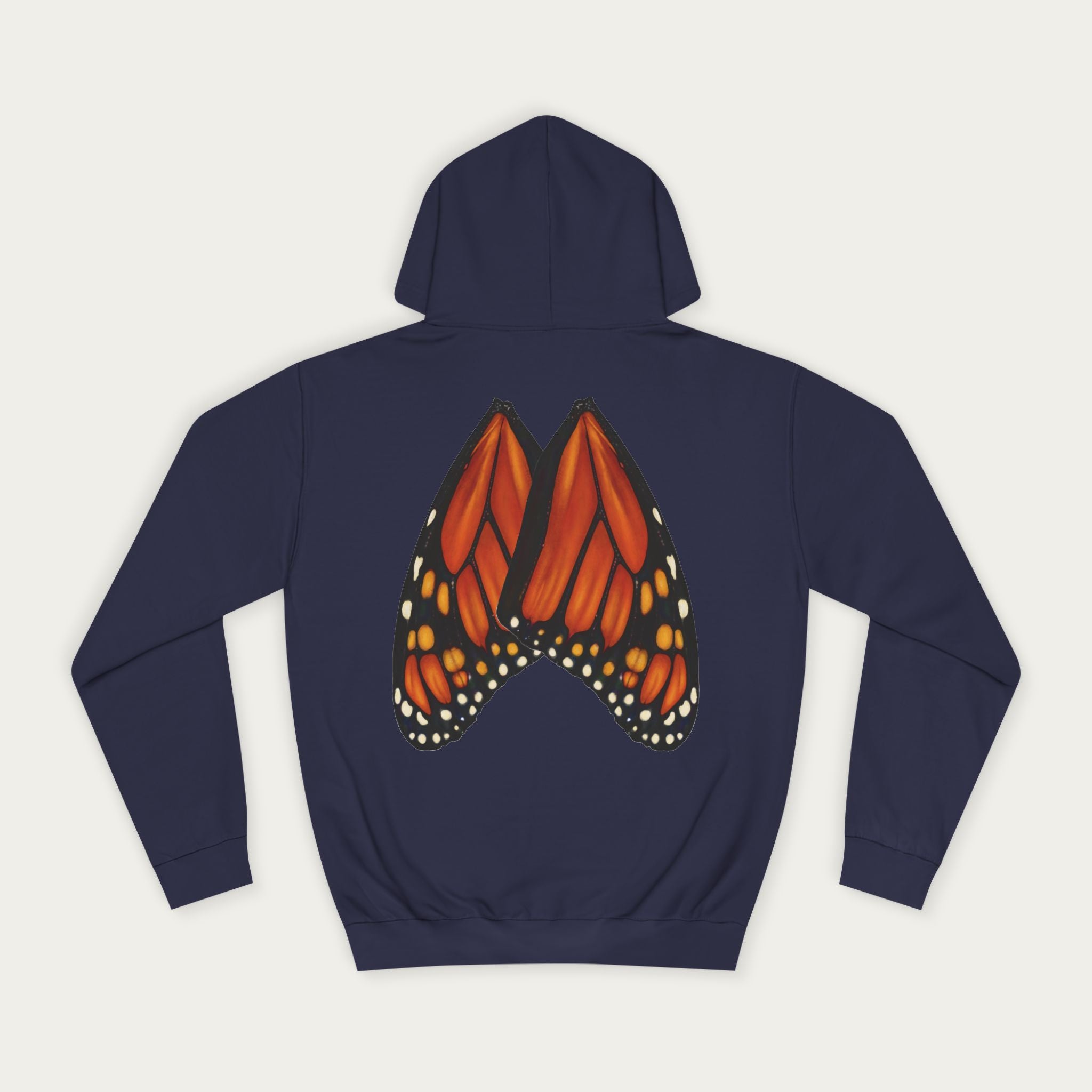 Unisex Monarch Wing Hoodie — Nature‑Inspired Everyday Wear