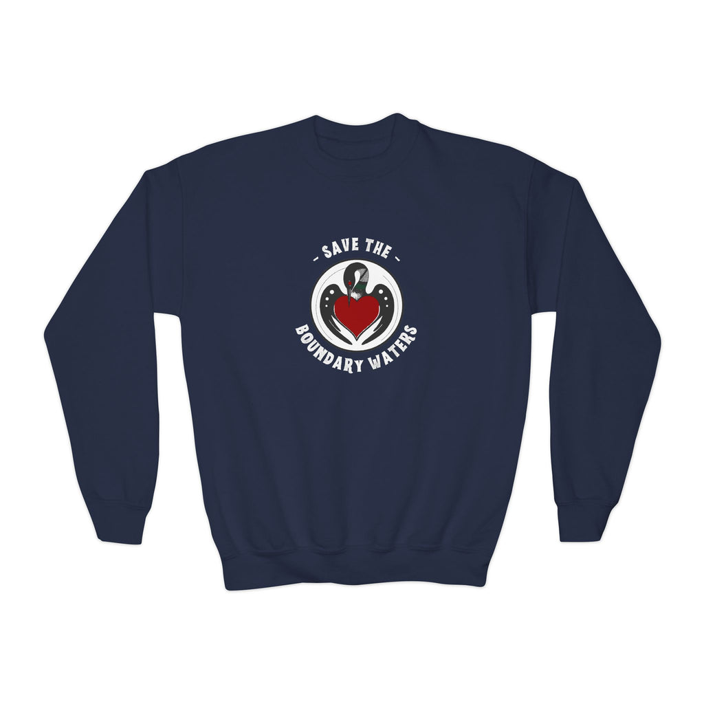 Youth Crewneck Sweatshirt - BWCA Loon (Made in USA)