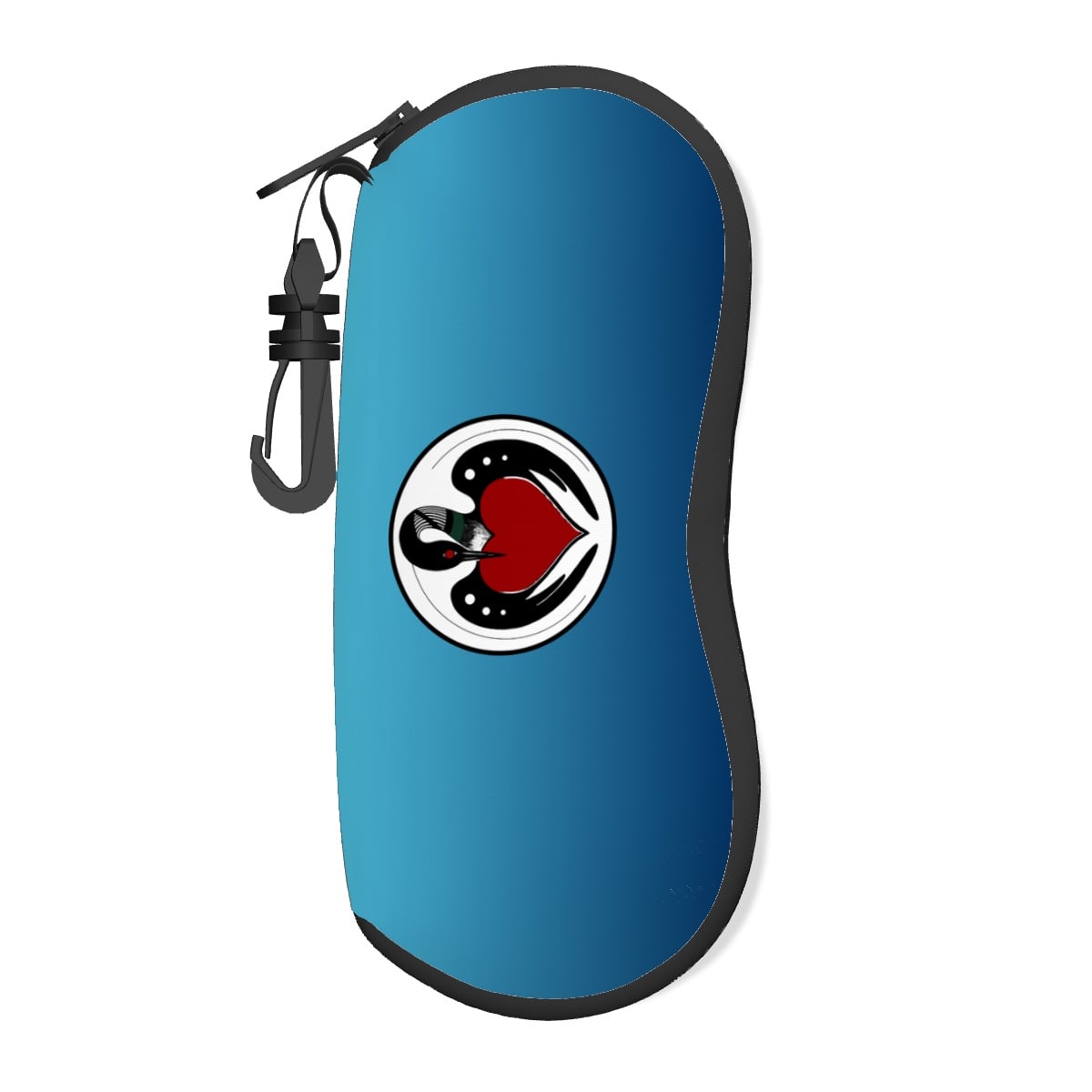 Clip and Zipper Eyeglass Case - BWCA Loon