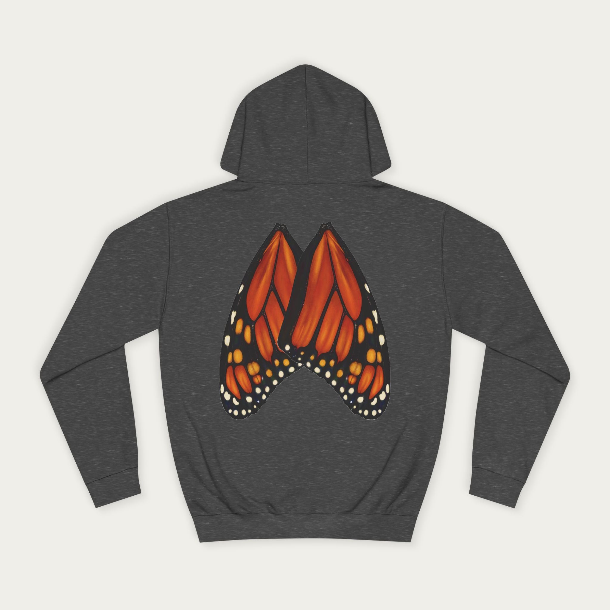 Unisex Monarch Wing Hoodie — Nature‑Inspired Everyday Wear
