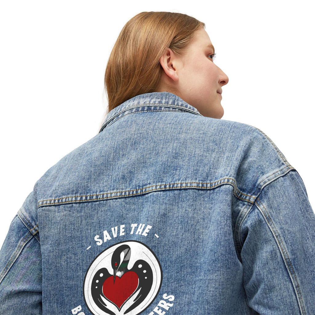 Women’s Denim Jacket - Loon Circle - Boundary Waters Edition
