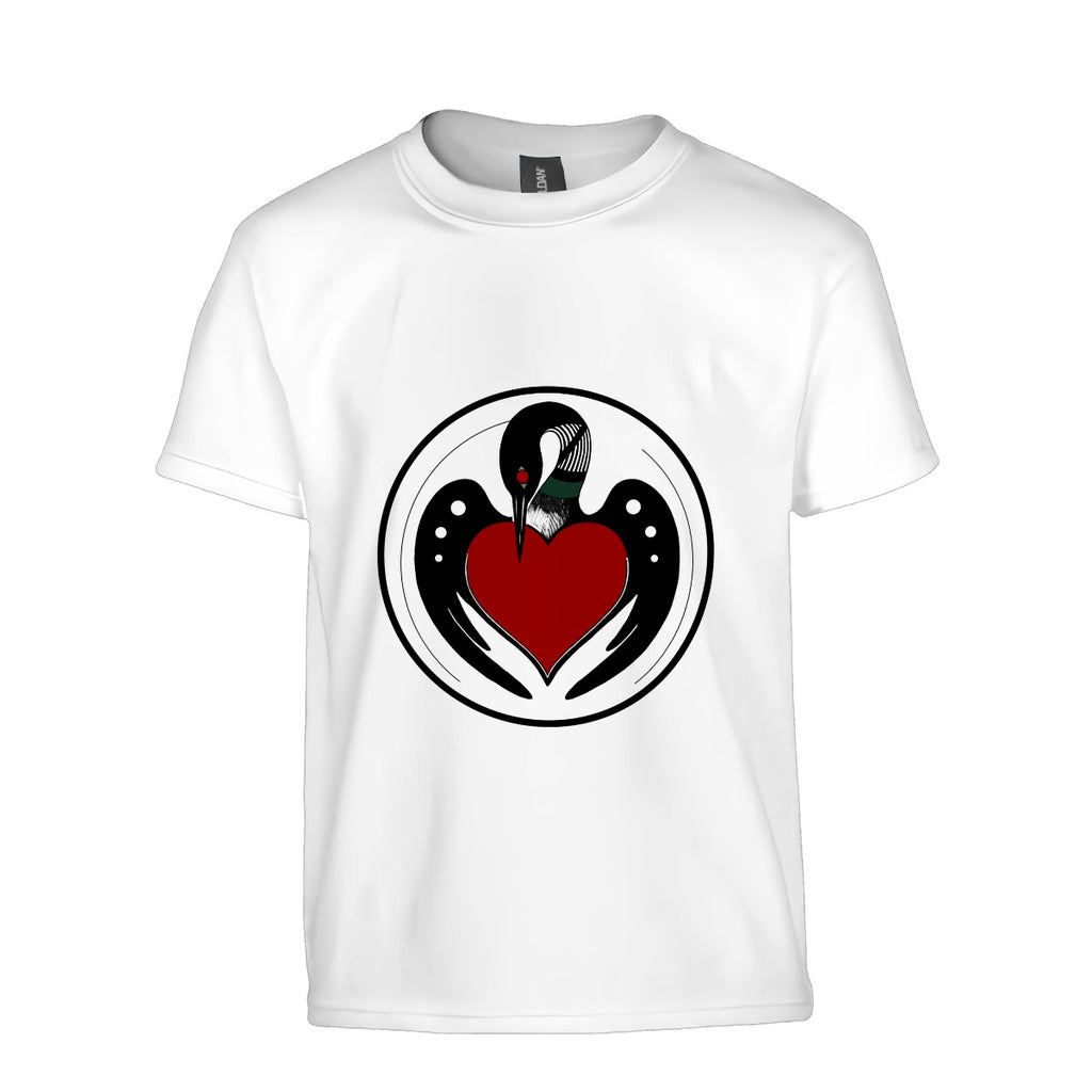 Kids Cotton T Shirt - BWCA MN Loon - Made in USA