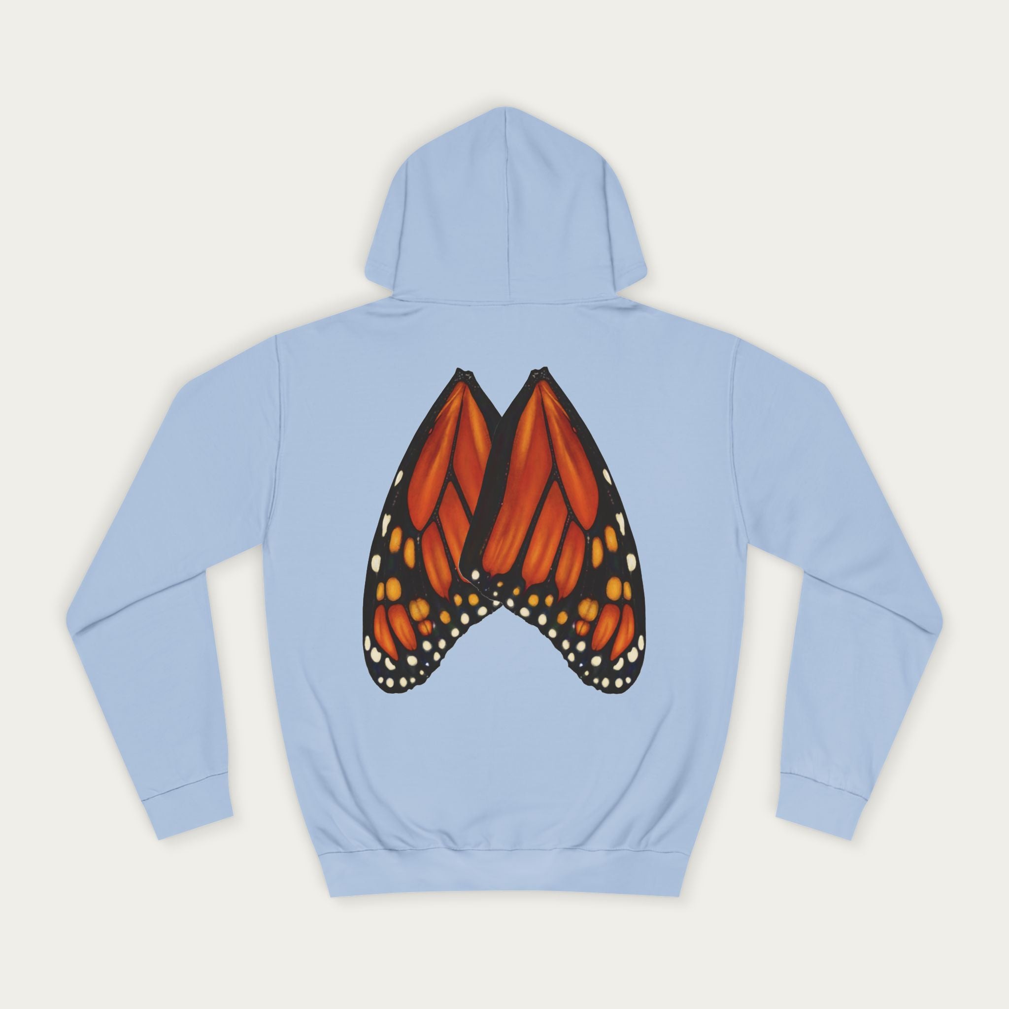 Unisex Monarch Wing Hoodie — Nature‑Inspired Everyday Wear