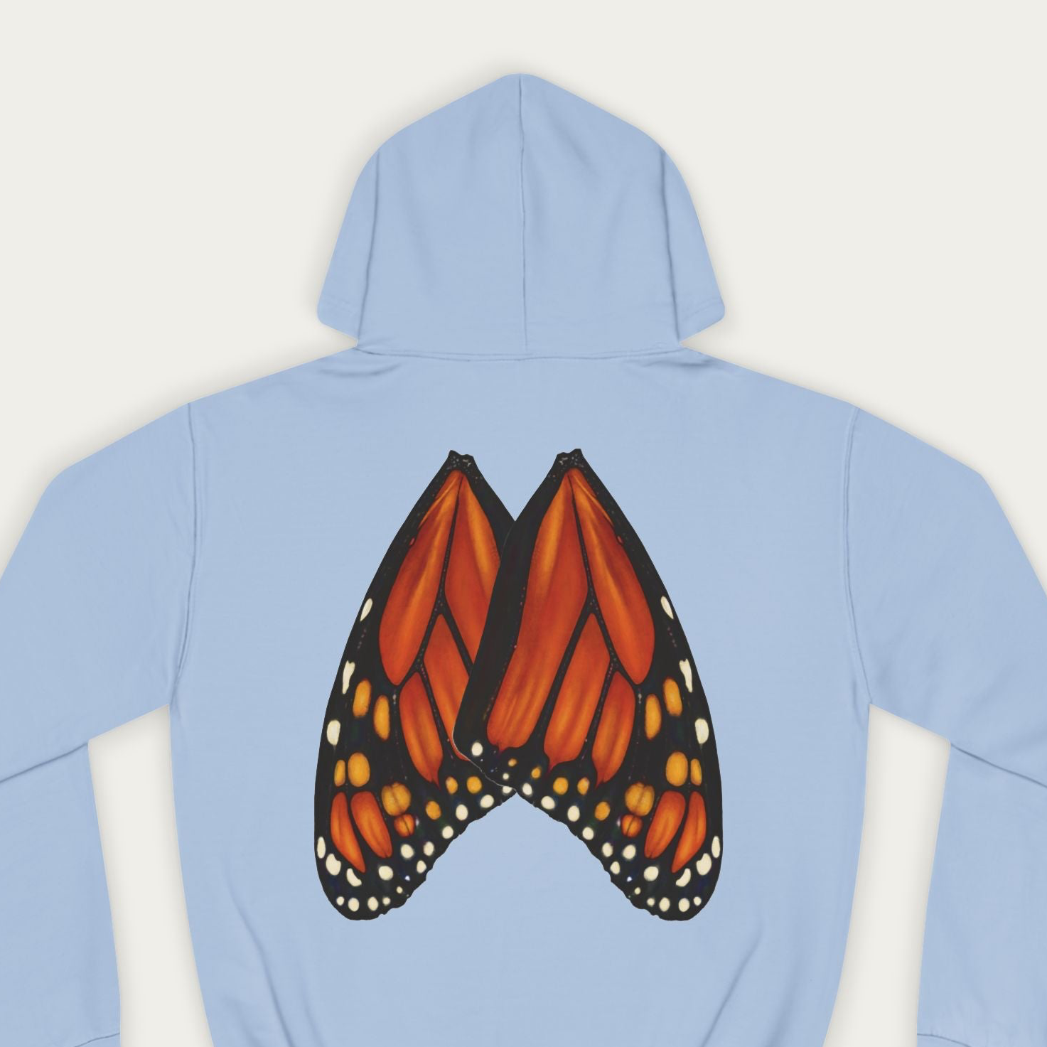 Unisex Monarch Wing Hoodie — Nature‑Inspired Everyday Wear