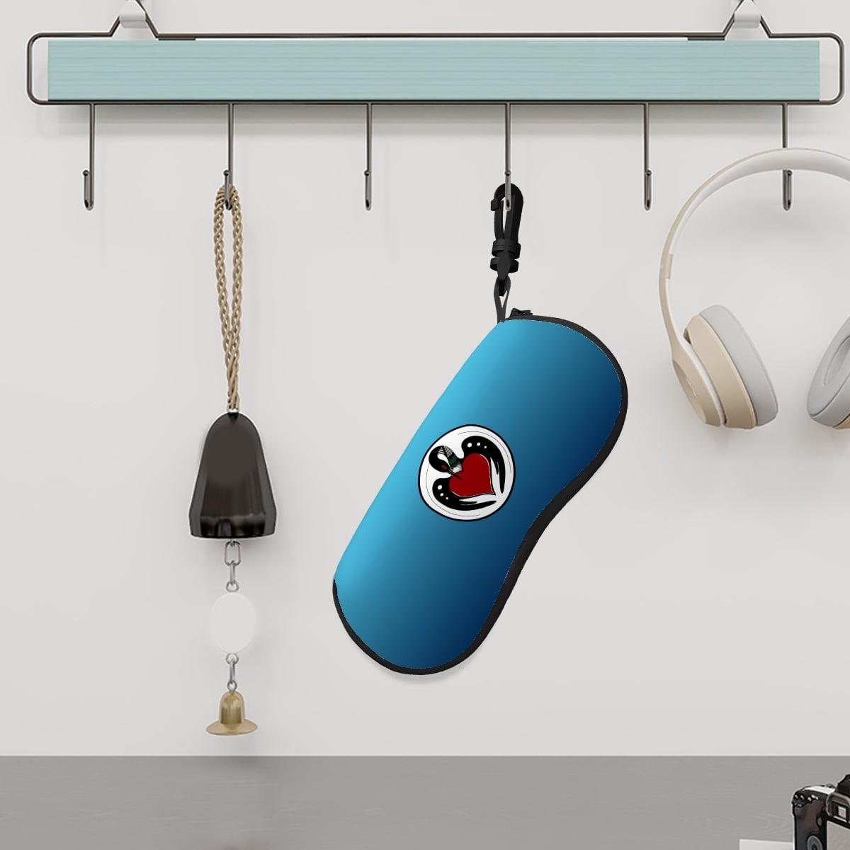 Clip and Zipper Eyeglass Case - BWCA Loon