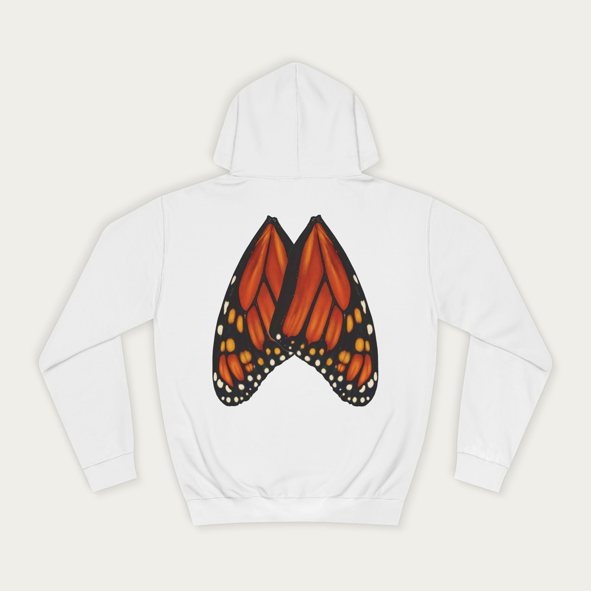 Unisex Monarch Wing Hoodie — Nature‑Inspired Everyday Wear