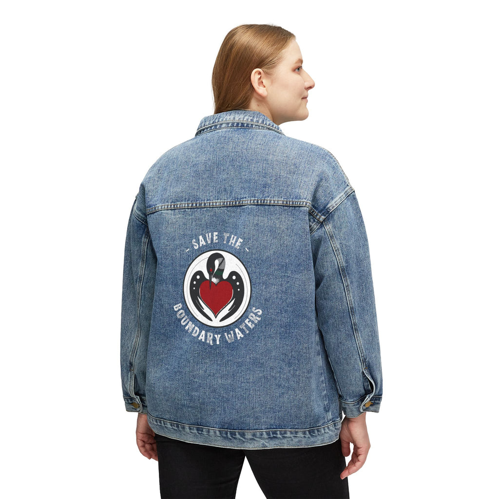 Women’s Denim Jacket - Loon Circle - Boundary Waters Edition