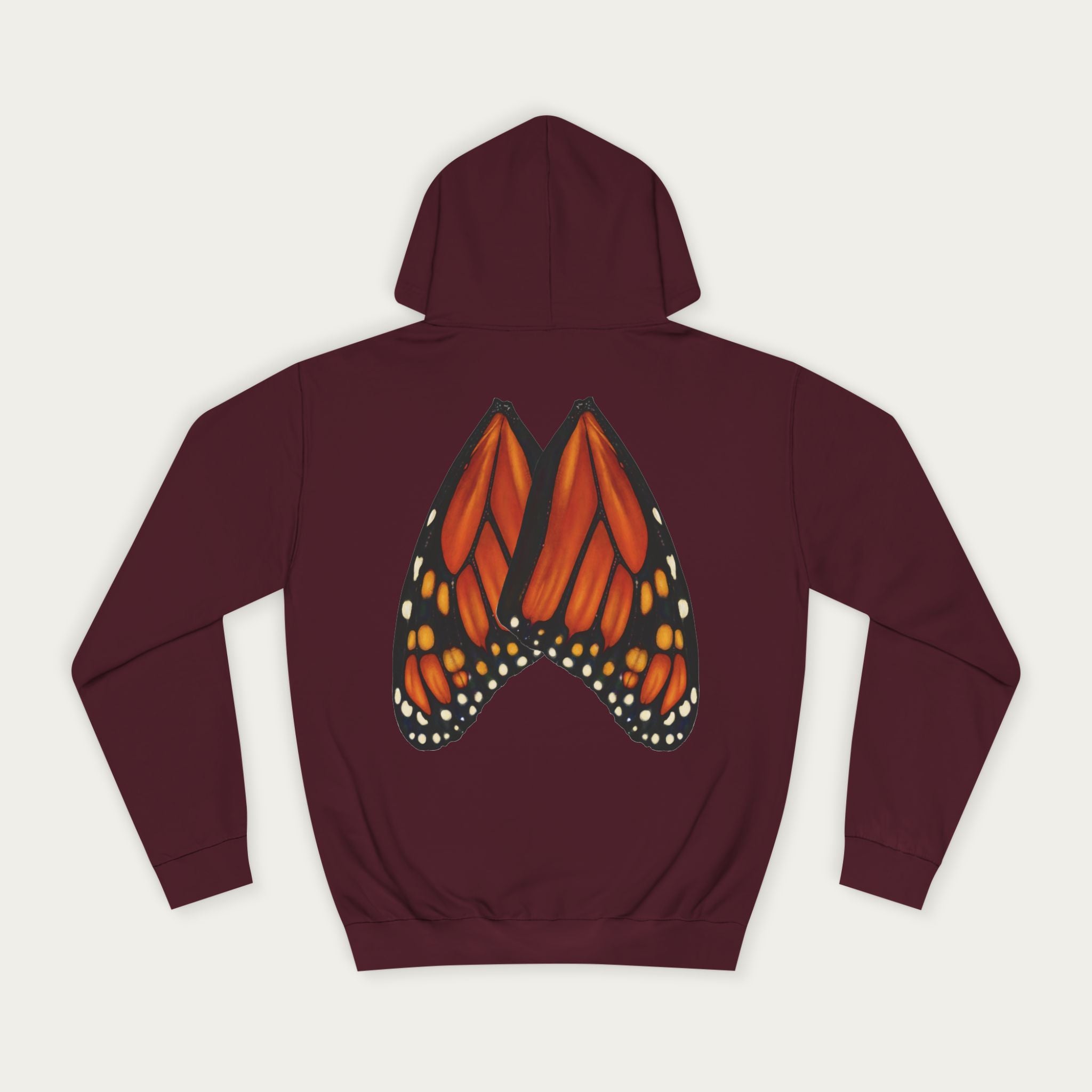 Unisex Monarch Wing Hoodie — Nature‑Inspired Everyday Wear