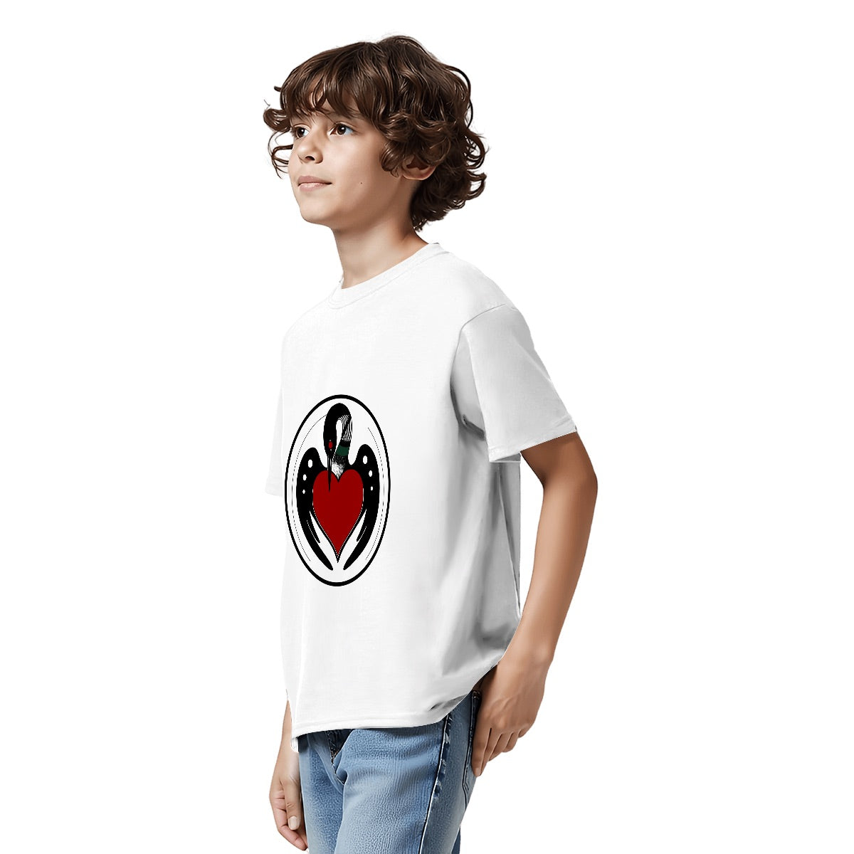 Kids Cotton T Shirt - BWCA MN Loon - Made in USA