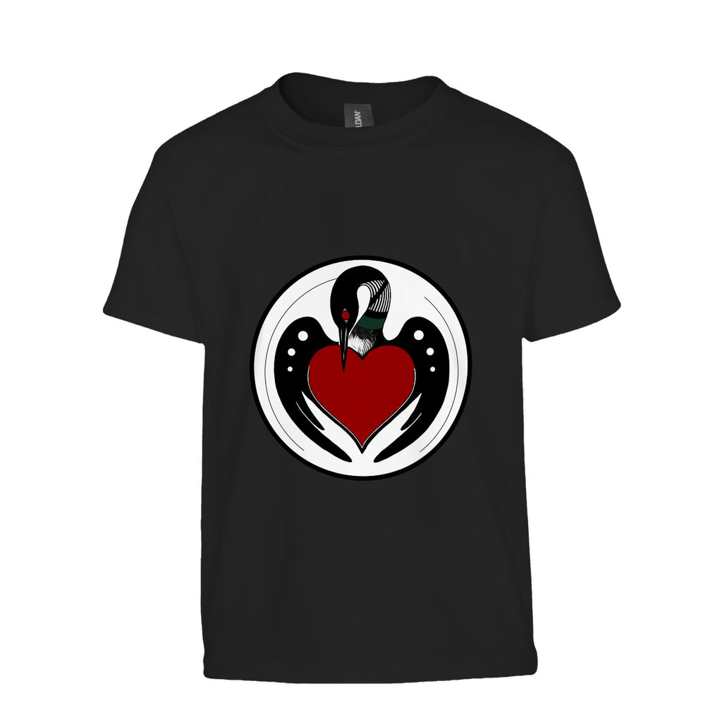 Kids Cotton T Shirt - BWCA MN Loon - Made in USA