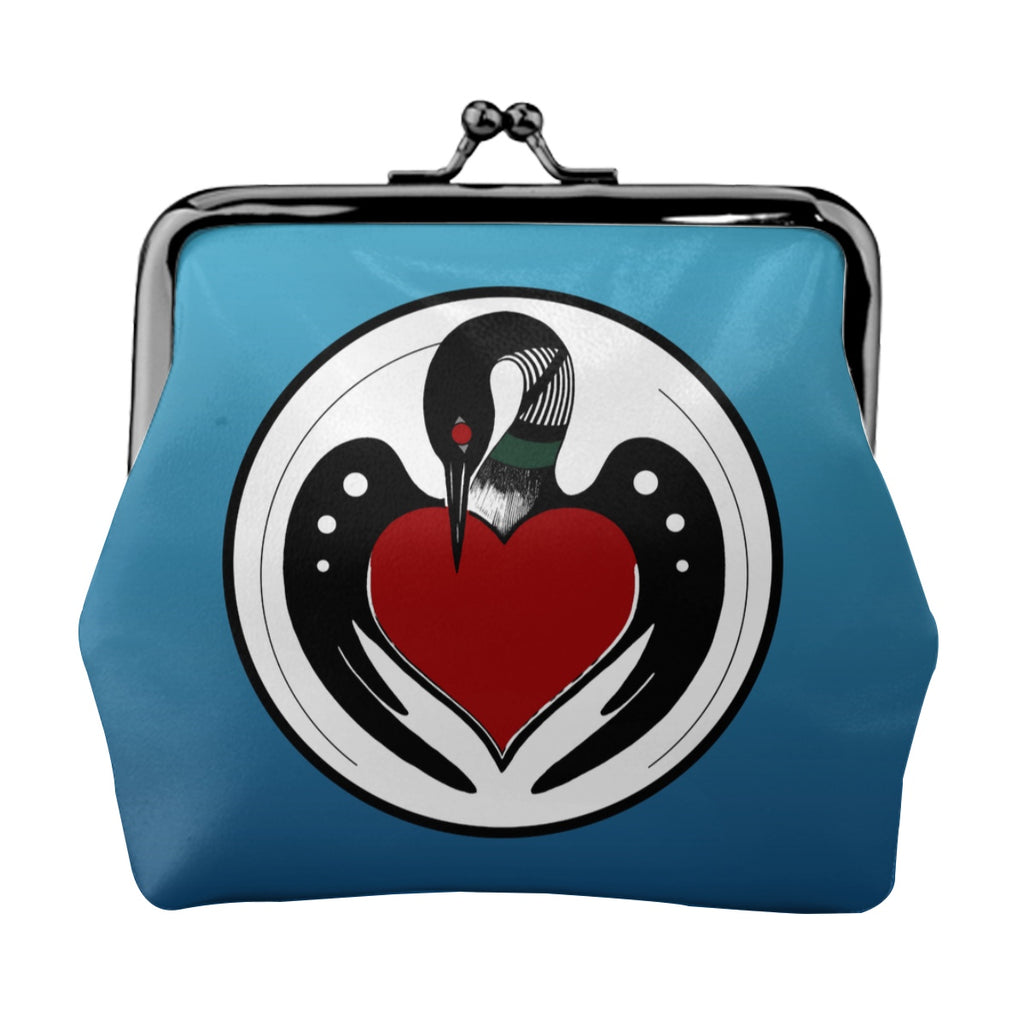 Vegan Leather Kiss Lock Coin Purse - BWCA Loon