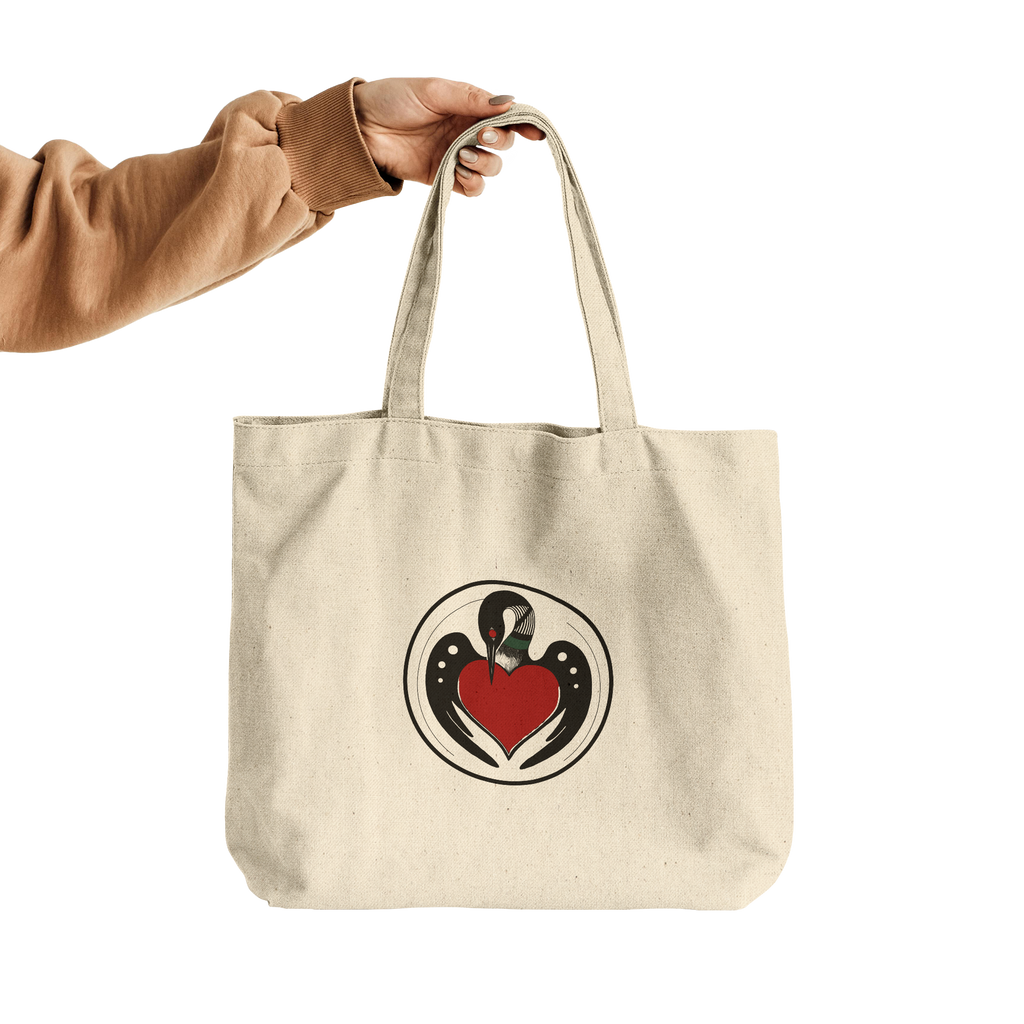 minnesota-circle-loon-emblem-mn-artist-drawn-cotton-canvas-tote-grocery-size-hand-holding-bag