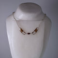 real Eight Spotted Skimmer Dragonfly wing necklace faceted pearl silver on wax form