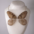 real butterfly wing necklace  Blanchardii"s Ghost Butterflies Idea blanchardii silver double rolo chain on form