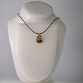 real butterfly wing necklace common sailor butterflies brown waxed cord necklace steel pendant on neck form