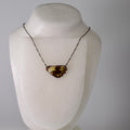 real butterfly wing necklaces green butterflies black steel necklace on mannequin