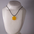 real butterfly wing pendant yellow butterflies orange emigrant butterfly black cord necklace on mannequin