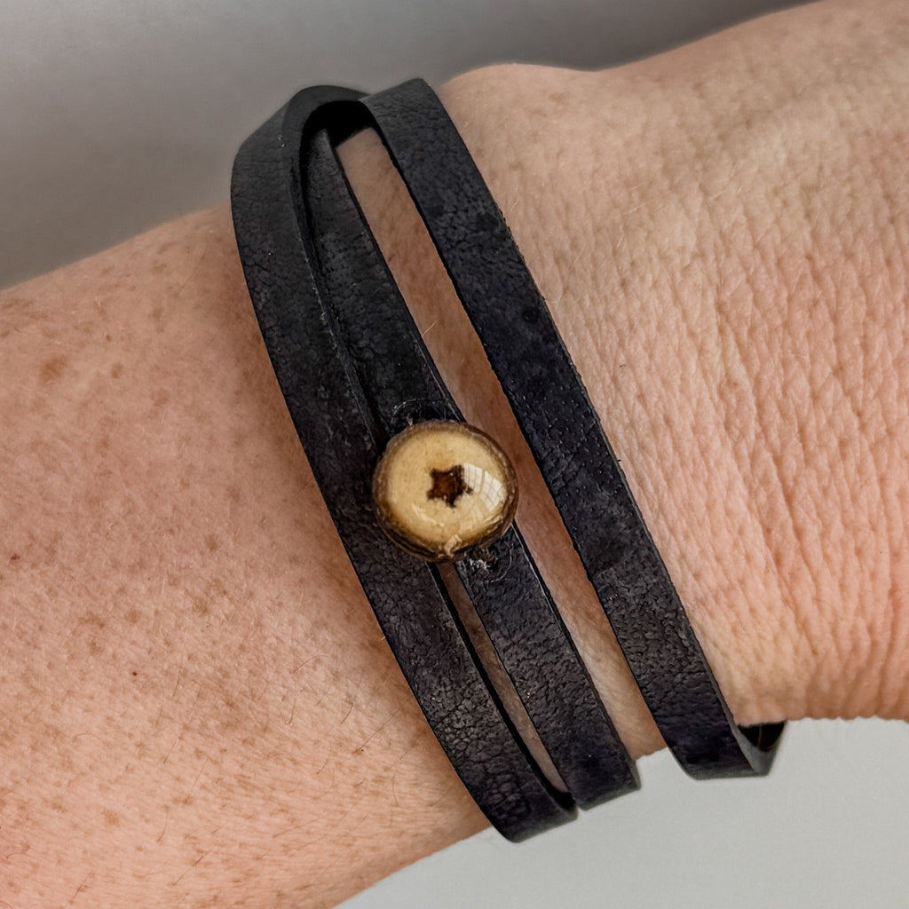 Tree - Made Star on Leather - Isms Butterfly Conservation ArtMultiwear jewelry