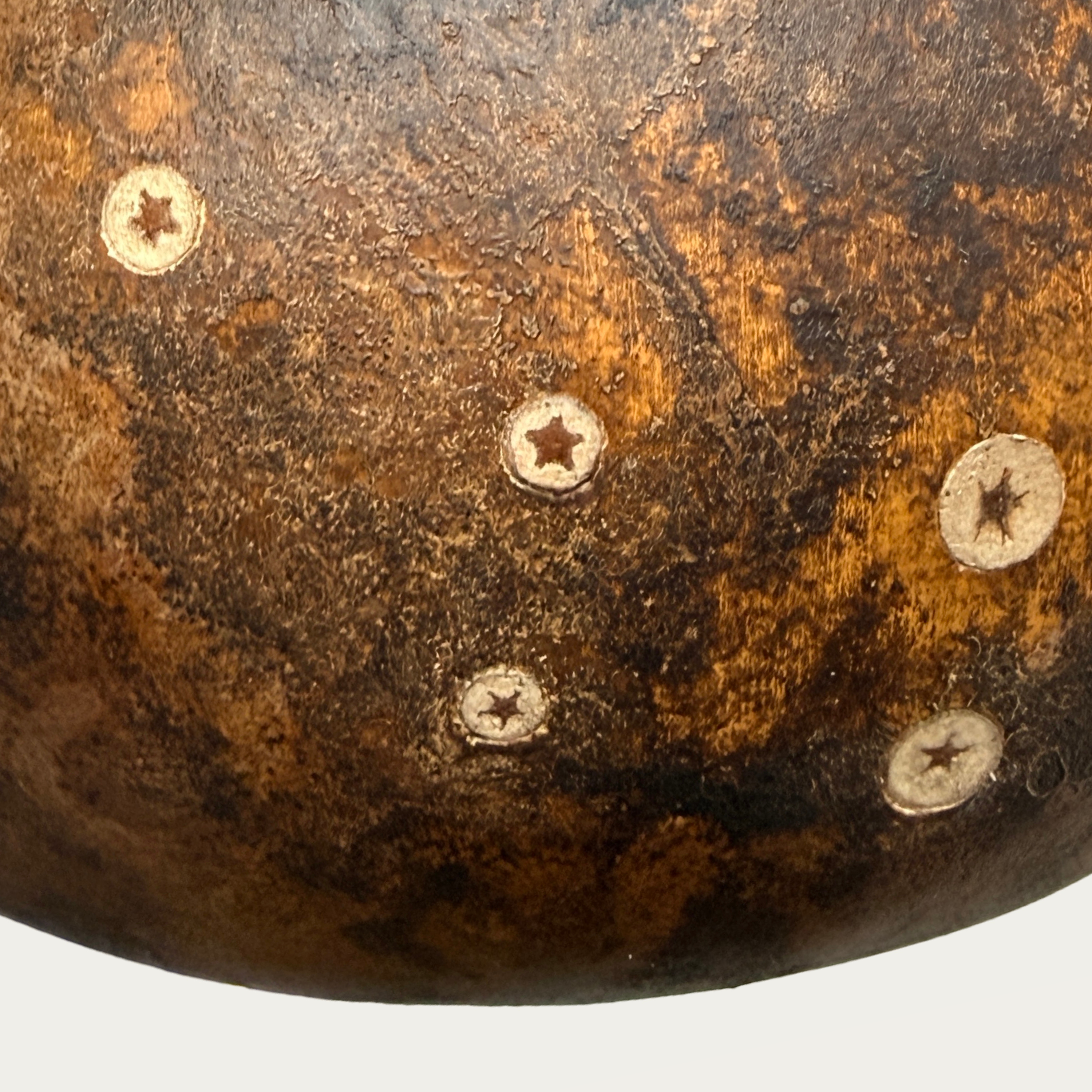 tree made stars Ursa Minor constellation mn artist made gourd pendant lamp daytime close-up view