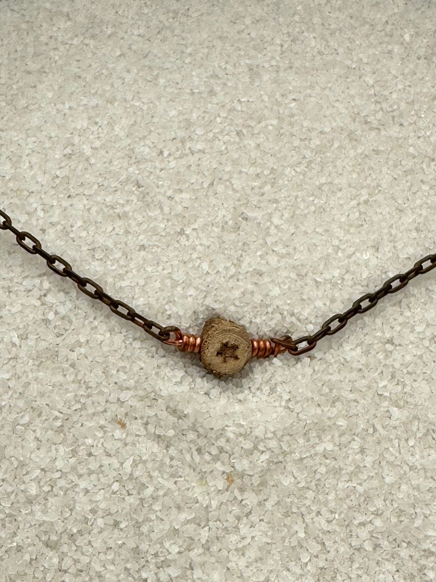 Stars in Branches Copper Necklace Naturally Occurring Star