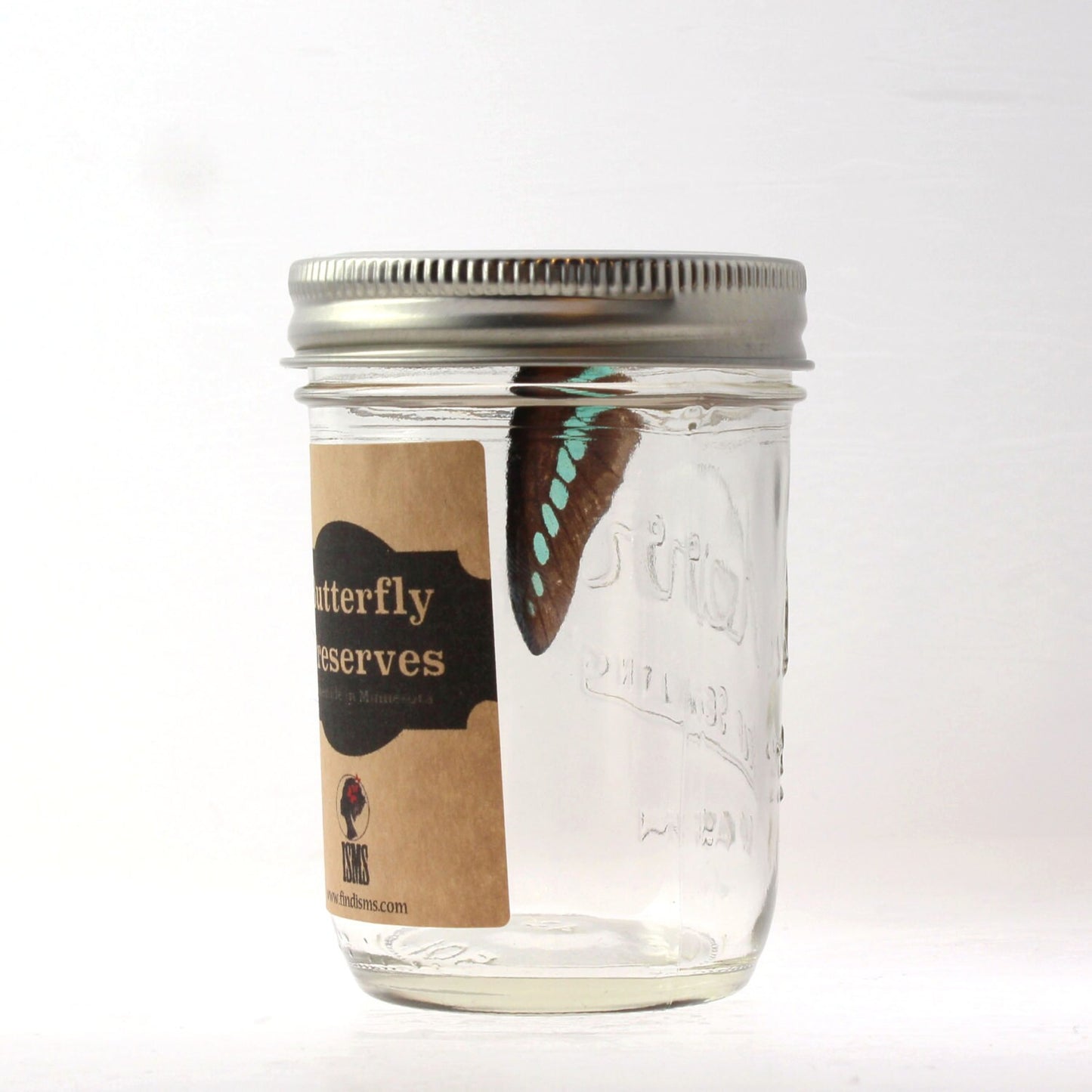 Jewelry Gift Packaging - Homemade Butterfly Preserves  - Gift Jar for Butterfly Wings